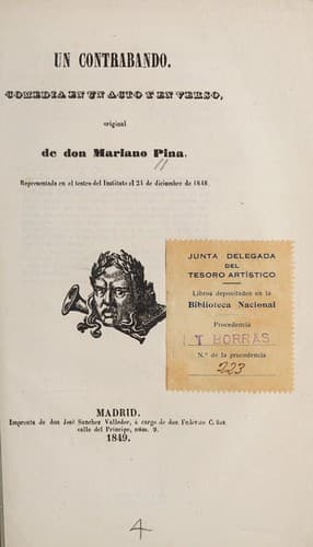 Tapa de Un contrabando