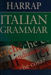 Tapa de Harrap's Italian grammar