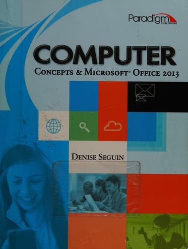 Tapa de Computer concepts and Microsoft Office 2013