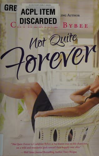 Tapa de Not quite forever