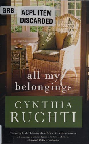 Tapa de All my belongings
