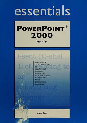Tapa de PowerPoint 2000 essentials basic
