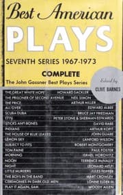 Tapa de All Over / The Boys in the Band / Ceremonies in Dark Old Men / The Great White Hope / The House of Blue Leaves / Indians / Lemon Sky / Little Murders / Morning / Noon / Night / Play It Again, Sam / The Price / The Prisoner of Second Avenue / Tom Paine / 1776 / Scuba Duba / Sticks and Bones / Subject to Fits
