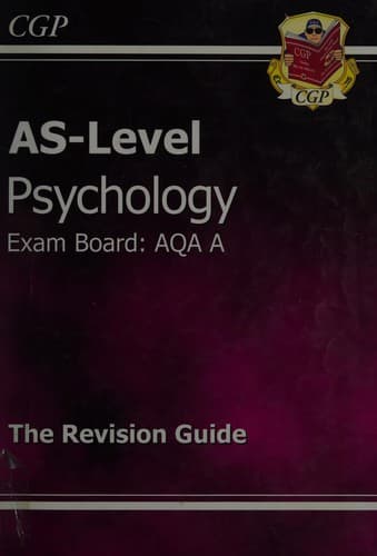 Tapa de AS-Level Psychology