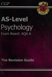 Tapa de AS-Level Psychology