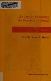 Tapa de An inquiry concerning the principles of morals