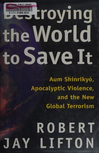 Tapa de Destroying the world to save it