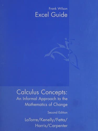Tapa de Calculus Concepts Technology Guide For Excel