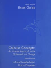 Tapa de Calculus Concepts Technology Guide For Excel