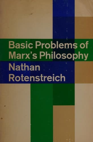 Tapa de Basic Problems of Marx's Philosophy