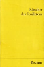 Tapa de Klassiker des Feuilletons