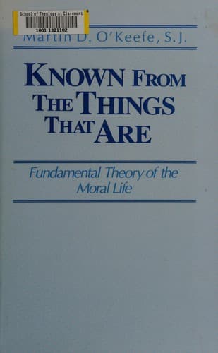 Tapa de Known from the things that are