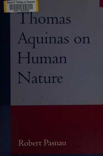 Tapa de Thomas Aquinas on human nature