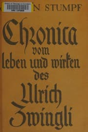 Tapa de Chronica vom Leben und Wirken des Ulrich Zwingli