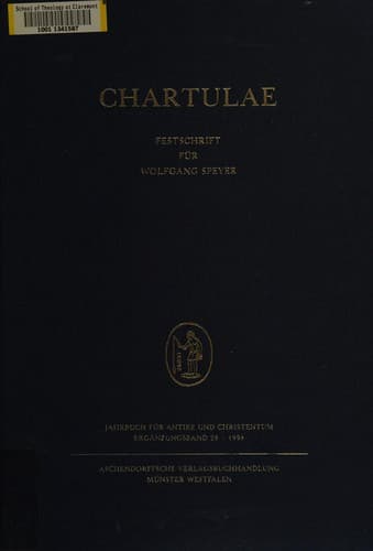 Tapa de Chartulae