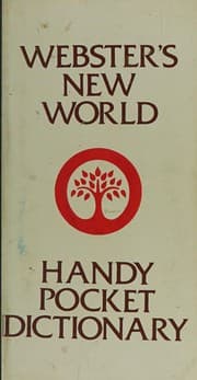Tapa de Webster's New World quick reference dictionary