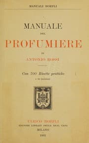 Tapa de Manuale del profumiere ...