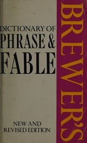 Tapa de Brewer's dictionary of phrase and fable