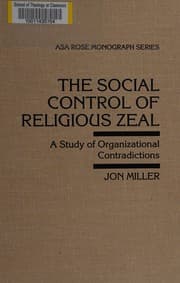 Tapa de The social control of religious zeal