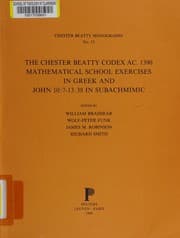 Tapa de The Chester Beatty Codex Ac. 1390