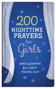 Tapa de 200 Nighttime Prayers for Girls: Words of Comfort for a Sweet, Peaceful Sleep