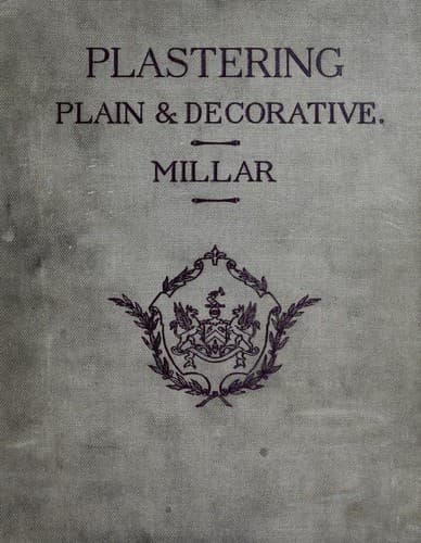 Tapa de Plastering, plain and decorative