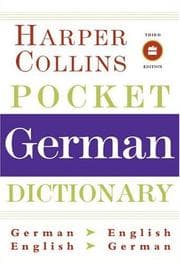 Tapa de HarperCollins Pocket German Dictionary