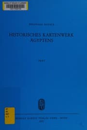 Tapa de Historisches Kartenwerk Ägyptens