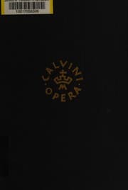 Tapa de Joannis Calvini opera selecta