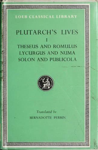 Tapa de Plutarch's Lives; Volume 1