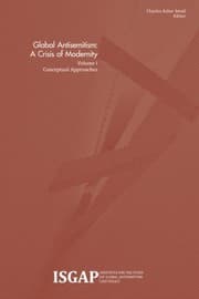 Tapa de Global Antisemitism : A Crisis of Modernity : Volume I