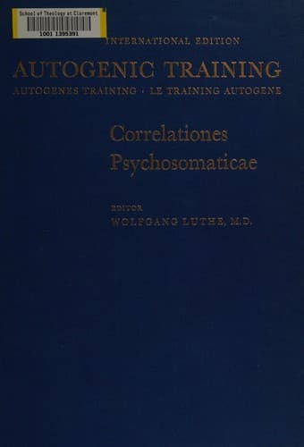 Tapa de Autogenic training
