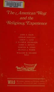 Tapa de The American West and the religious experience