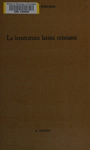 Tapa de La letteratura latina cristiana