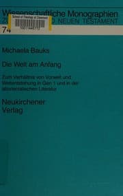 Tapa de Die Welt am Anfang