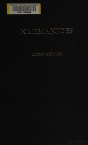 Tapa de The commentary of Nahmanides on Genesis, chapters 1-6