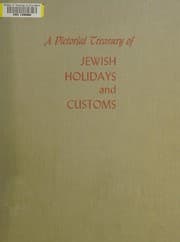 Tapa de A pictorial treasury of Jewish holidays and customs