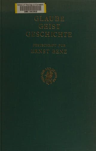 Tapa de Glaube, Geist, Geschichte