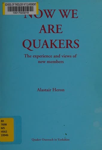 Tapa de Now we are Quakers