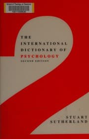 Tapa de The international dictionary of psychology