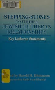 Tapa de Stepping-stones to further Jewish-Lutheran relationships