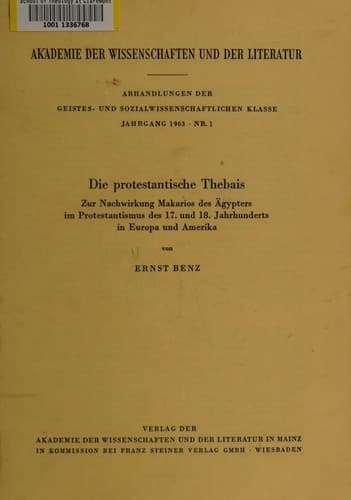 Tapa de Die protestantische Thebais