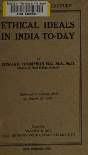 Tapa de Ethical ideals in India today