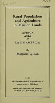 Tapa de Rural populations and agriculture in mission lands