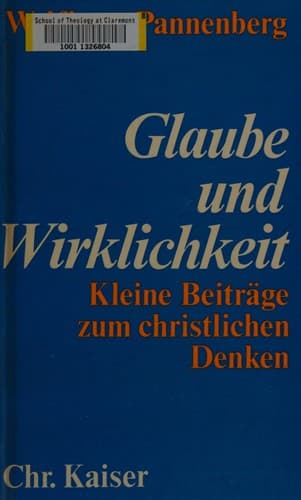 Tapa de Glaube und Wirklichkeit