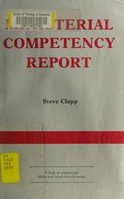 Tapa de Ministerial competency report