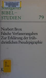 Tapa de Falsche Verfasserangaben