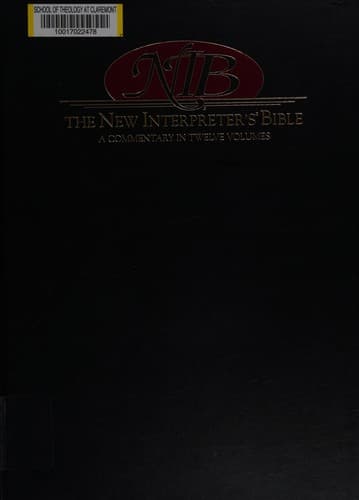 Tapa de The new interpreter's Bible.