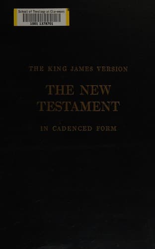 Tapa de The New Testament in cadenced form