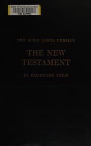 Tapa de The New Testament in cadenced form